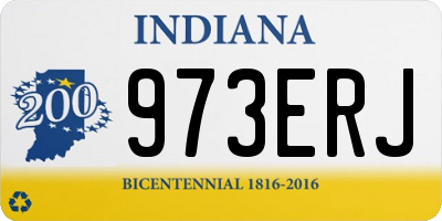 IN license plate 973ERJ