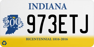IN license plate 973ETJ
