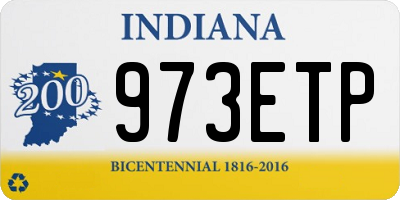 IN license plate 973ETP