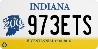IN license plate 973ETS
