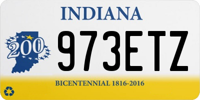 IN license plate 973ETZ