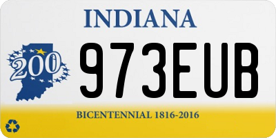 IN license plate 973EUB