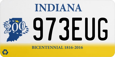 IN license plate 973EUG