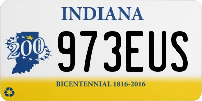 IN license plate 973EUS