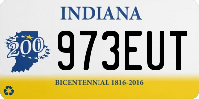 IN license plate 973EUT