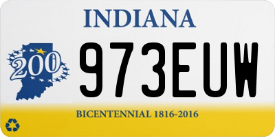 IN license plate 973EUW