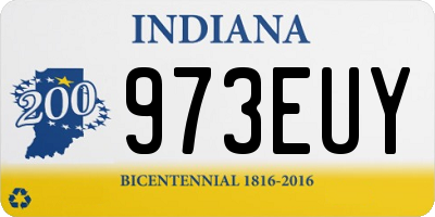 IN license plate 973EUY