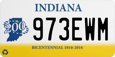 IN license plate 973EWM