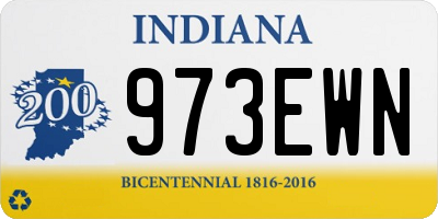 IN license plate 973EWN