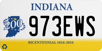 IN license plate 973EWS