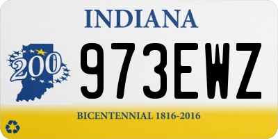 IN license plate 973EWZ