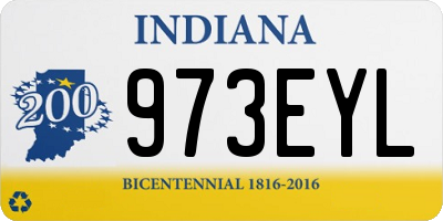 IN license plate 973EYL