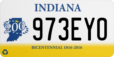 IN license plate 973EYO