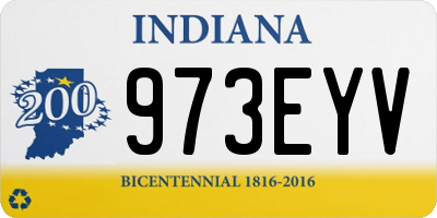 IN license plate 973EYV