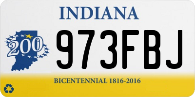 IN license plate 973FBJ