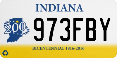 IN license plate 973FBY