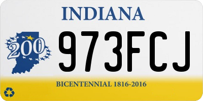 IN license plate 973FCJ