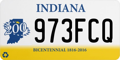 IN license plate 973FCQ