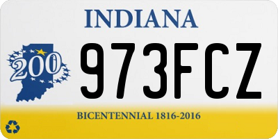 IN license plate 973FCZ