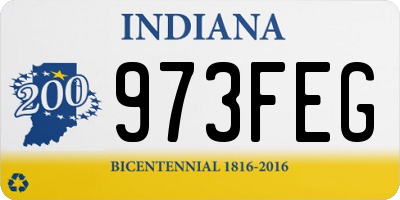 IN license plate 973FEG
