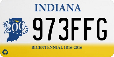IN license plate 973FFG