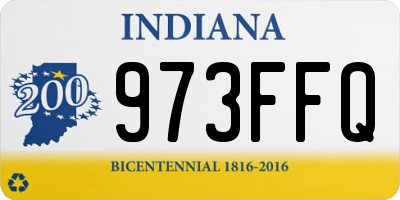 IN license plate 973FFQ