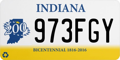 IN license plate 973FGY