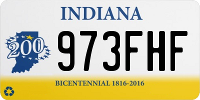 IN license plate 973FHF