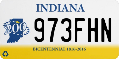 IN license plate 973FHN