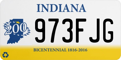 IN license plate 973FJG