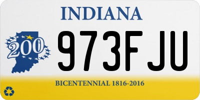 IN license plate 973FJU