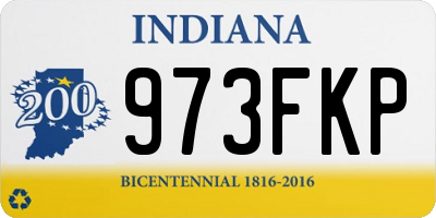 IN license plate 973FKP