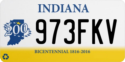 IN license plate 973FKV