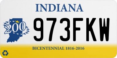 IN license plate 973FKW