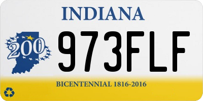 IN license plate 973FLF