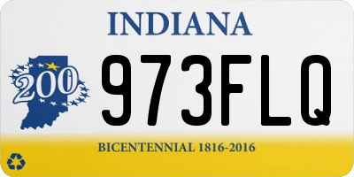 IN license plate 973FLQ