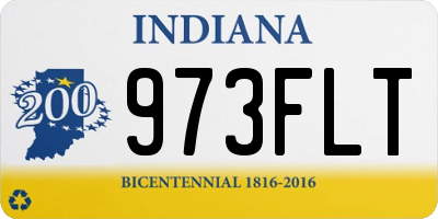 IN license plate 973FLT
