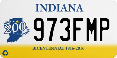 IN license plate 973FMP
