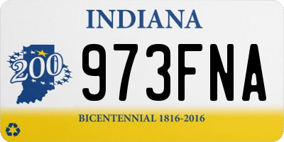 IN license plate 973FNA