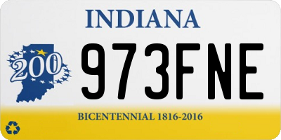 IN license plate 973FNE