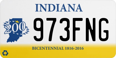 IN license plate 973FNG