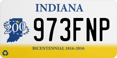 IN license plate 973FNP