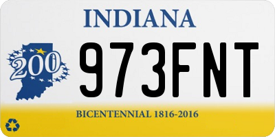 IN license plate 973FNT