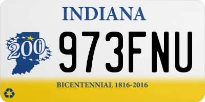 IN license plate 973FNU