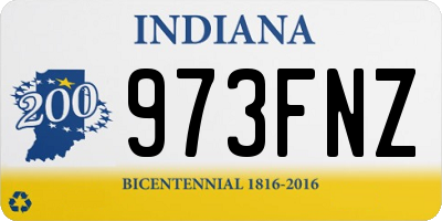 IN license plate 973FNZ