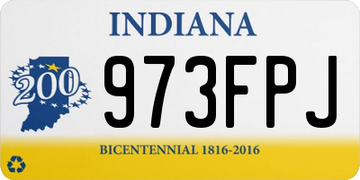IN license plate 973FPJ