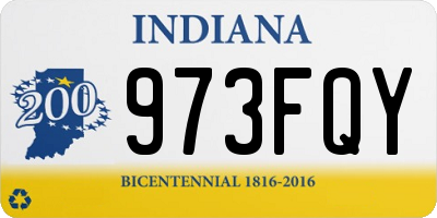 IN license plate 973FQY