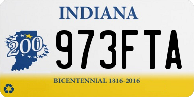 IN license plate 973FTA