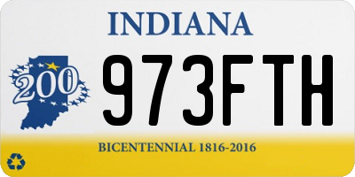 IN license plate 973FTH