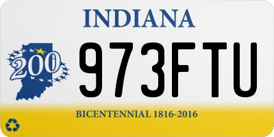 IN license plate 973FTU